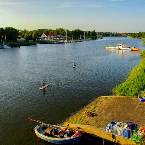 Stand Up Paddler auf der Schlei