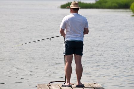 Angler an der Schlei