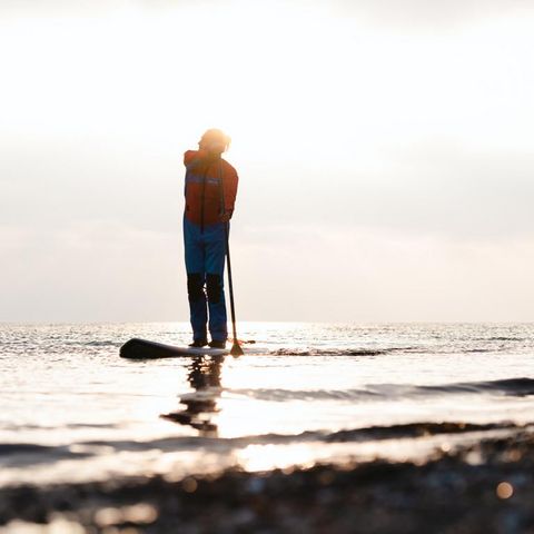 Geltinger Bucht Stand Up Paddling bei Sonnenaufgang