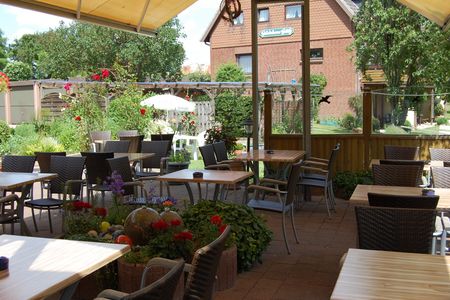 Terrasse des Hotels und Restaurants Schlei-Liesel