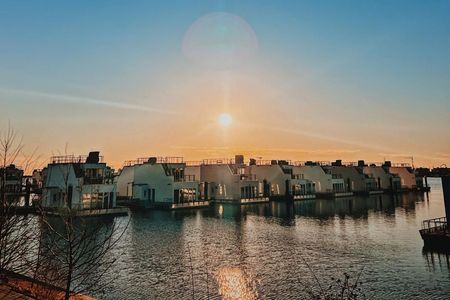 Ostsee Resort Olpenitz Schwimmende Häuser aus der Ferne
