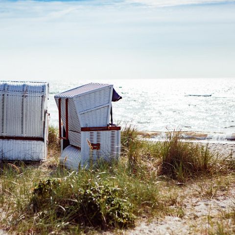 Langholz Strandkörbe am Strand