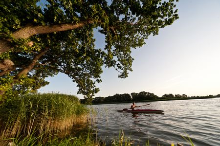 Kanu fahren auf der Schlei in Lindaunis