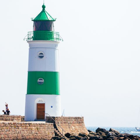 Leuchtturm in Schleimünde an der Ostsee