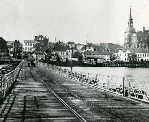 Ehemalige Pontonbrücke in Kappeln an der Schlei