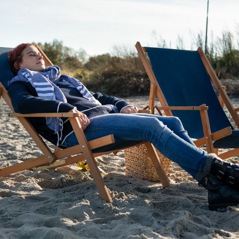 Geltinger Bucht Liegestuhl am Strand