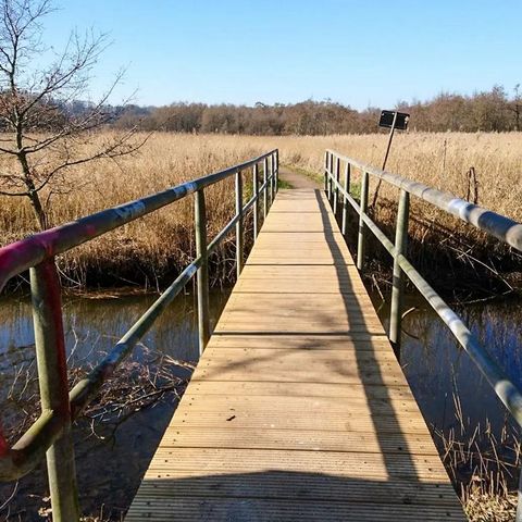 Fleckeby Brücke über Wanderweg