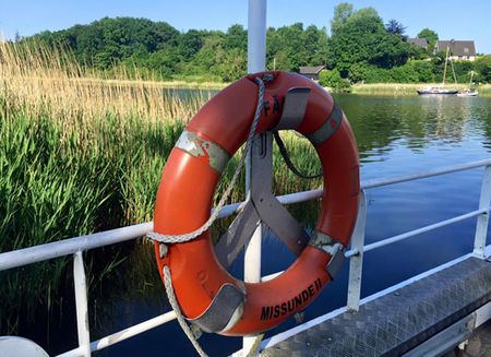 Rettungsring der Schleifähre Missunde