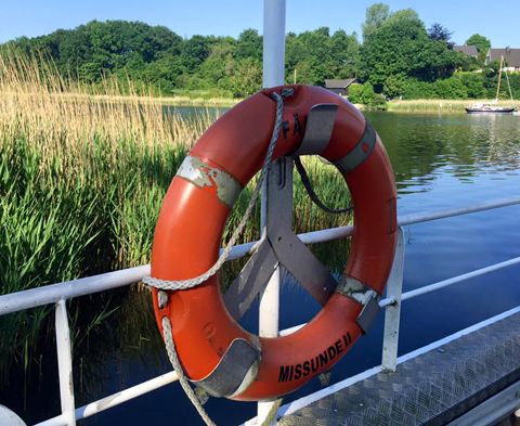 Rettungsring der Schleifähre Missunde