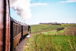 Angelner Dampfeisenbahn von hinten