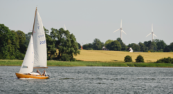 Segelboot in Kappeln auf der Schlei