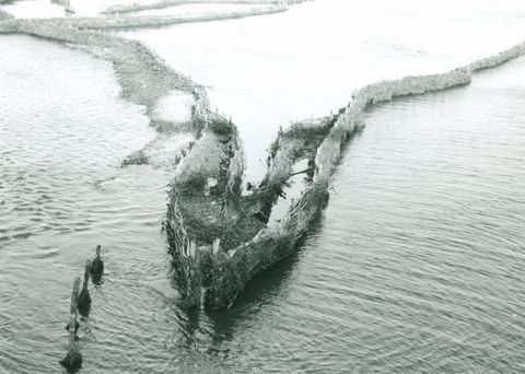 Heringszaun 1955 zerstört