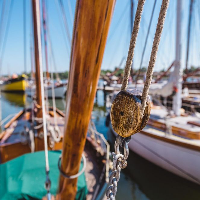 Kappeln Nahaufnahme Segelboot