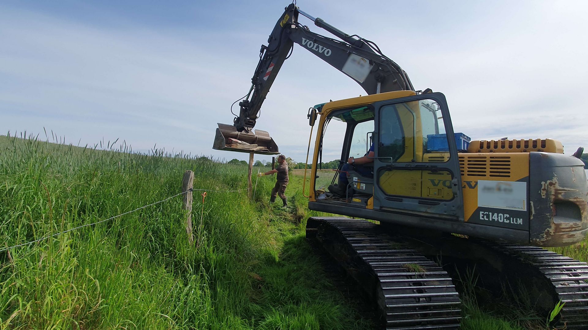Zaunbau Natura 2000 Ulsnis